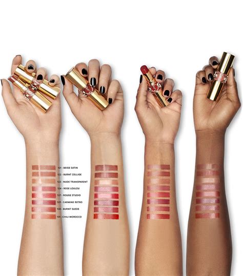 ysl volupte shine swatches 49|YSL volupte shine lipstick.